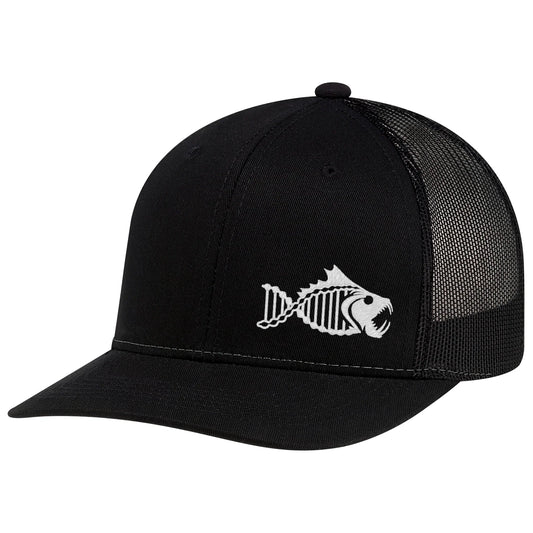 Salty DNA Originals Mesh Snapback – Black/Black with White Logo