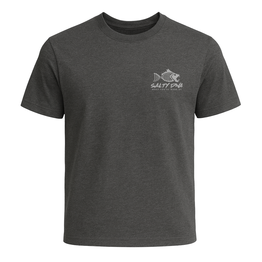 Salty DNA Originals T-Shirt - Heather Charcoal