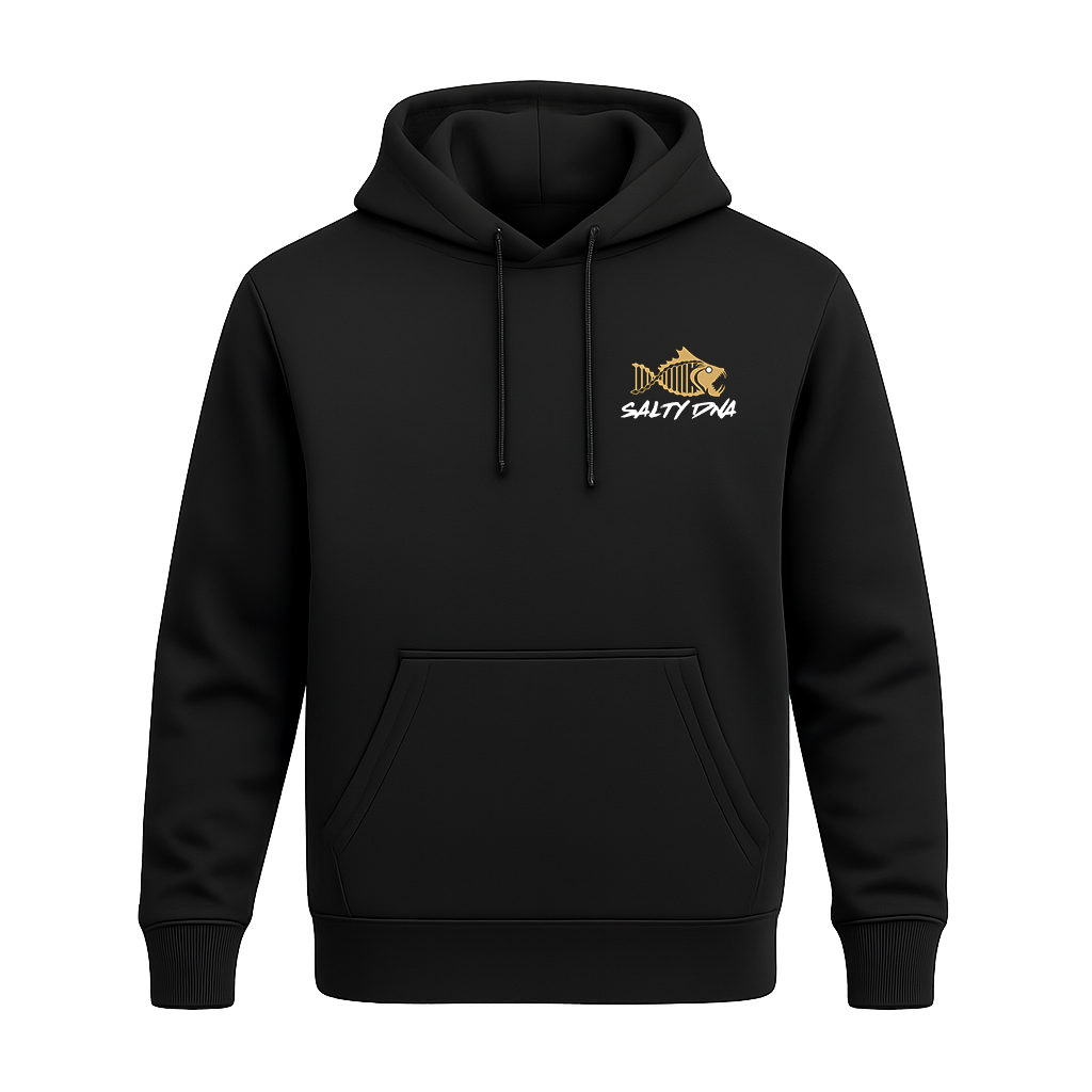 Salty DNA Originals Youth Hoodie – Black & Gold