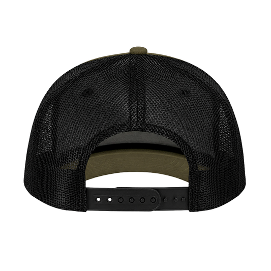 Salty DNA Mesh Snapback Flexfit 110 – Coyote Brown/ Black with Black Logo