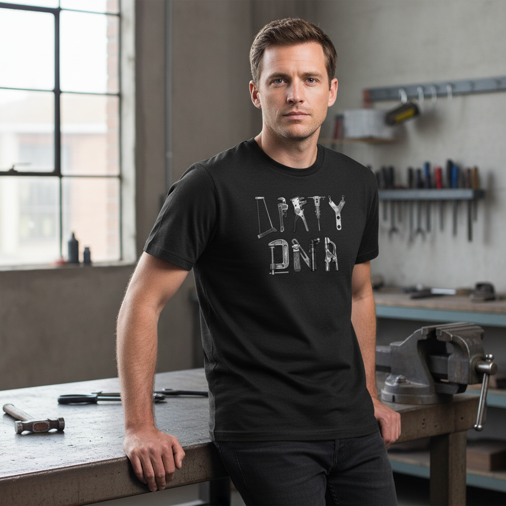 Model wearing the Dirty DNA Originals T-Shirt, back view