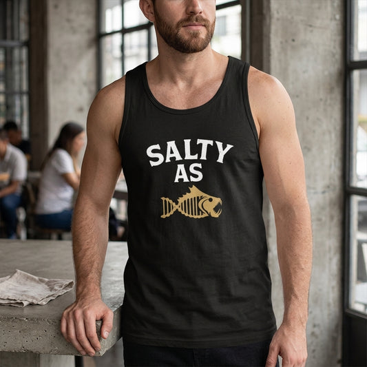 Salty As Men’s Tank Top – Black