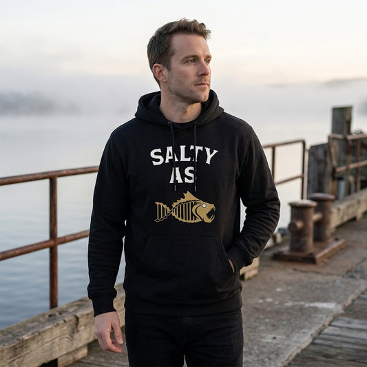 Salty As Hoodie – Black