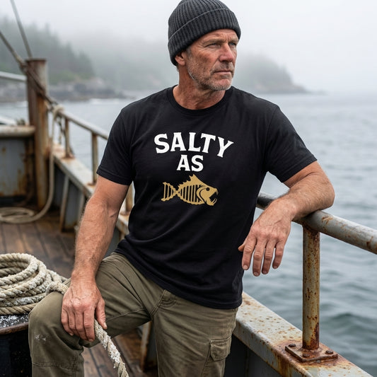 Salty As T-Shirt – Black
