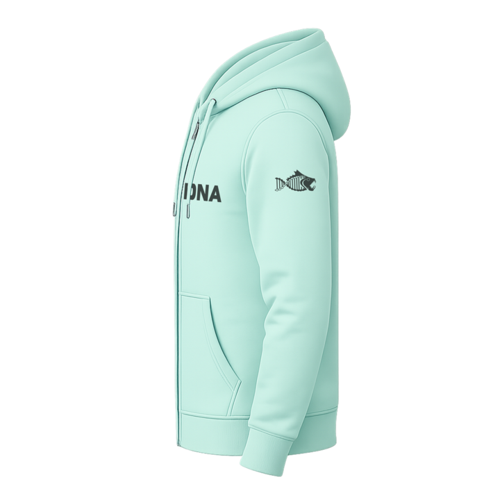 Salty DNA Originals Zip-Up Hoodie – Seafoam Green