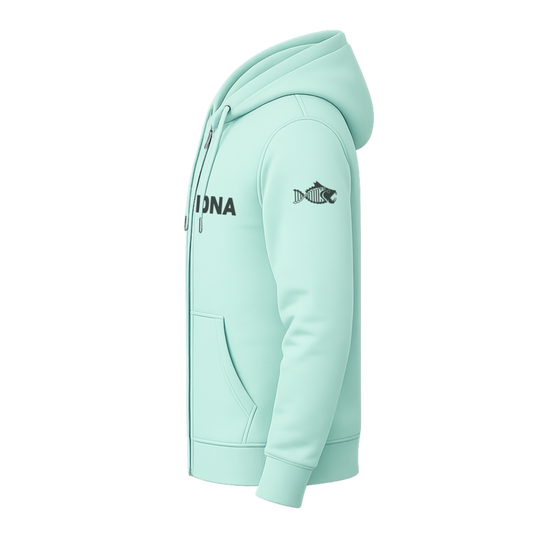 Salty DNA Originals Zip-Up Hoodie – Seafoam Green