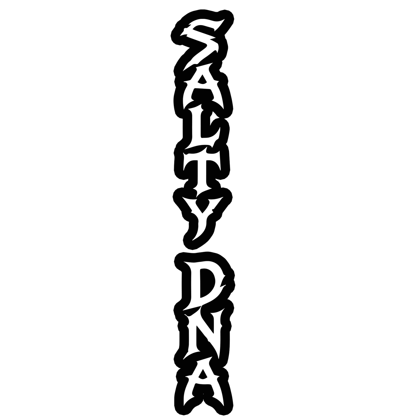 Salty DNA Letters Sticker artwork