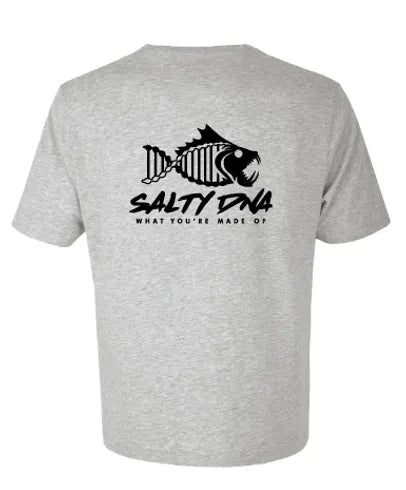 Salty DNA Originals Adult T-Shirt – Grey & Black Logo