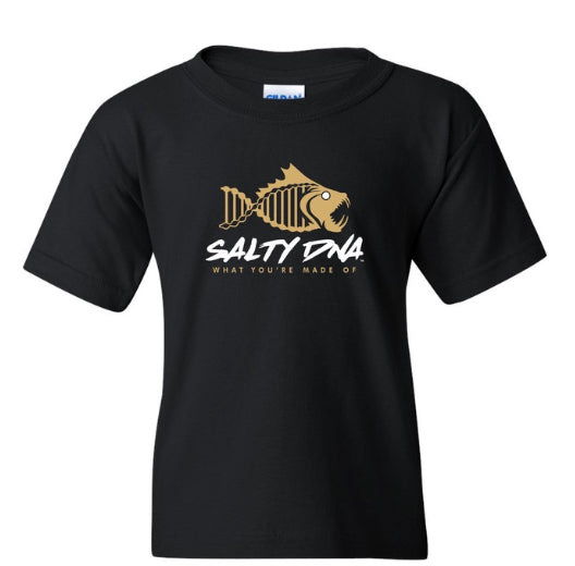 Salty DNA Originals Black & Gold Youth T-Shirt