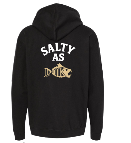Salty As Hoodie – Black