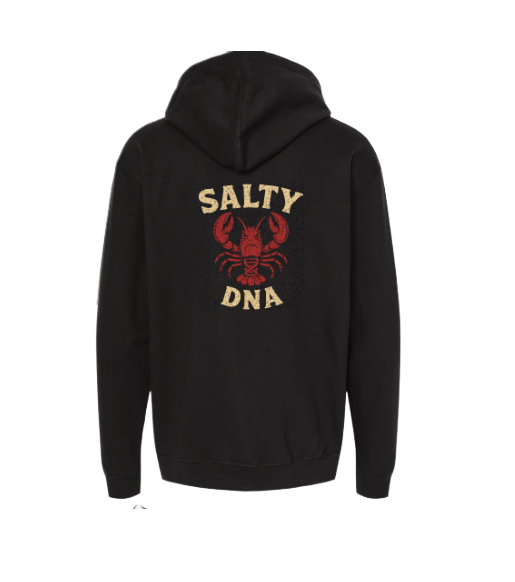 Salty DNA Lobster Hoodie - Black
