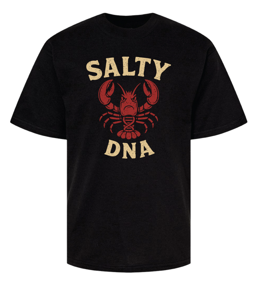 Salty DNA Lobster Youth T-Shirt – Black