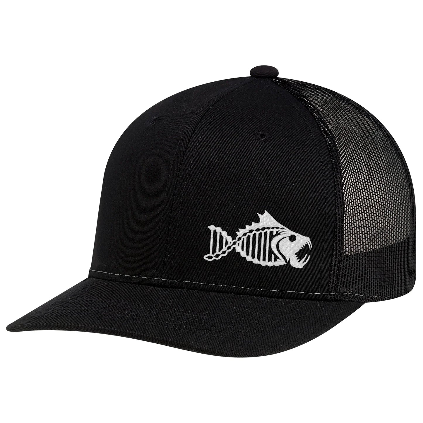 Salty DNA Originals Mesh Snapback Flexfit 110 – Black/Black with White Logo