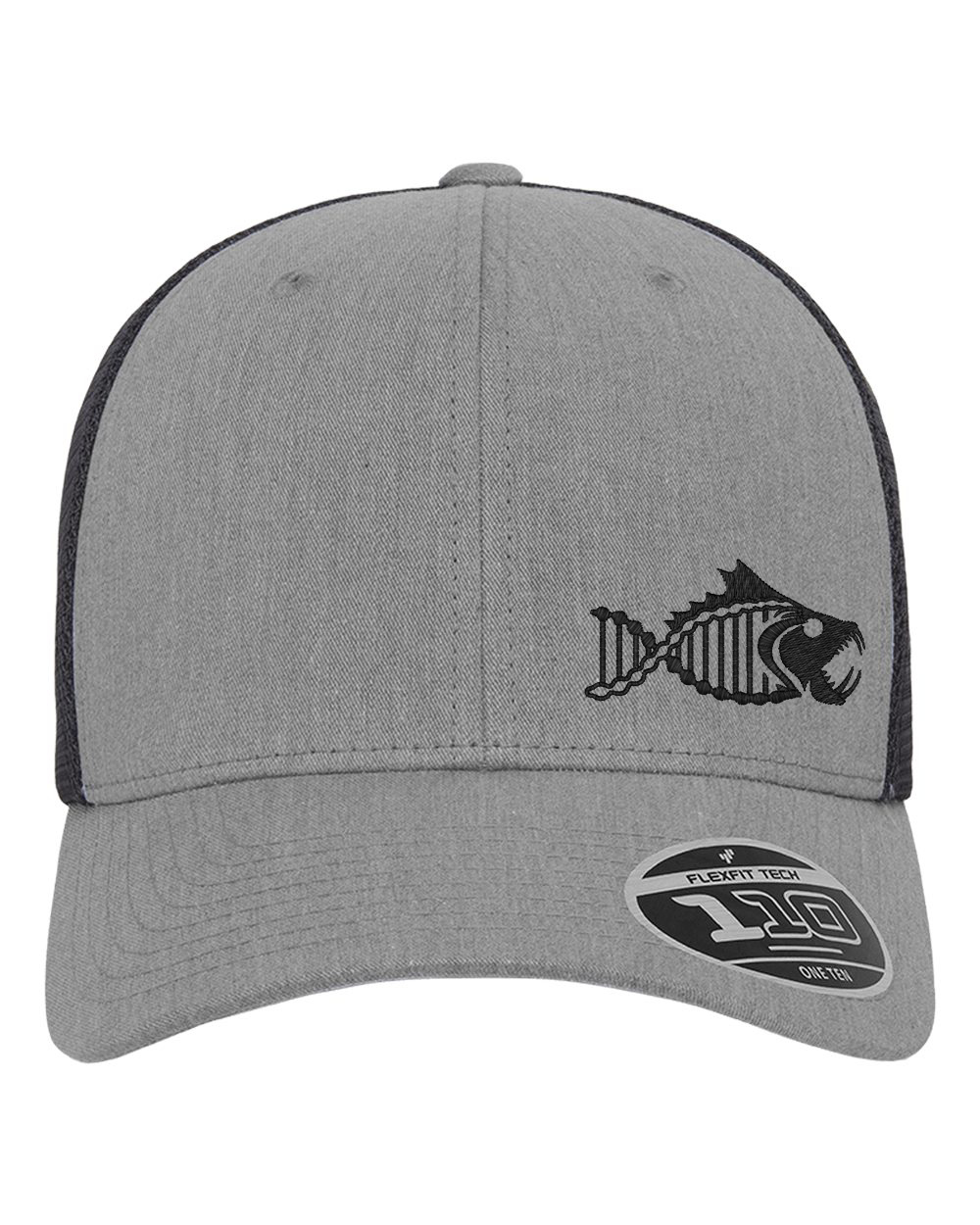 Salty DNA Originals Mesh Snapback Flexfit 110 – Black/Grey with Black Logo