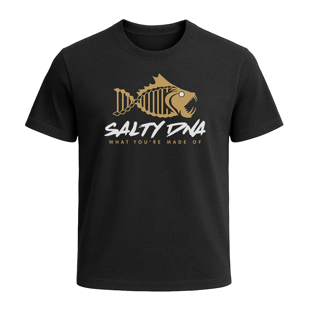 Salty DNA Originals Youth T-Shirt -  Black & Gold