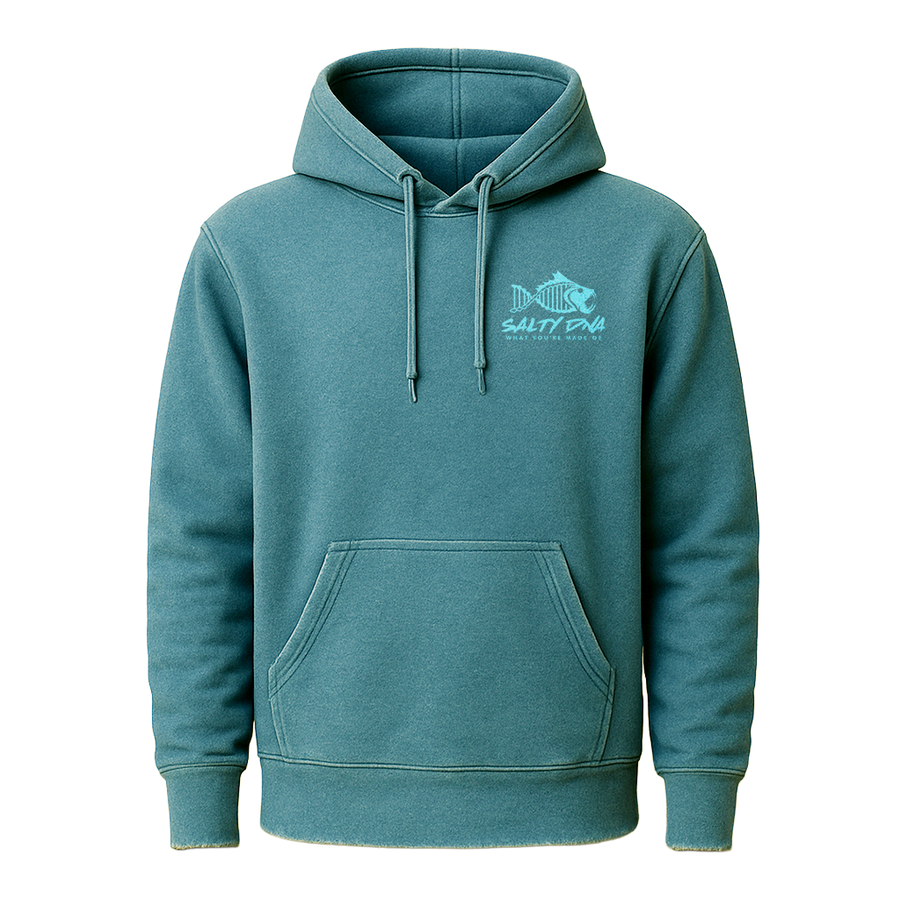 Jade Salty DNA Originals vintage hoodie, front view