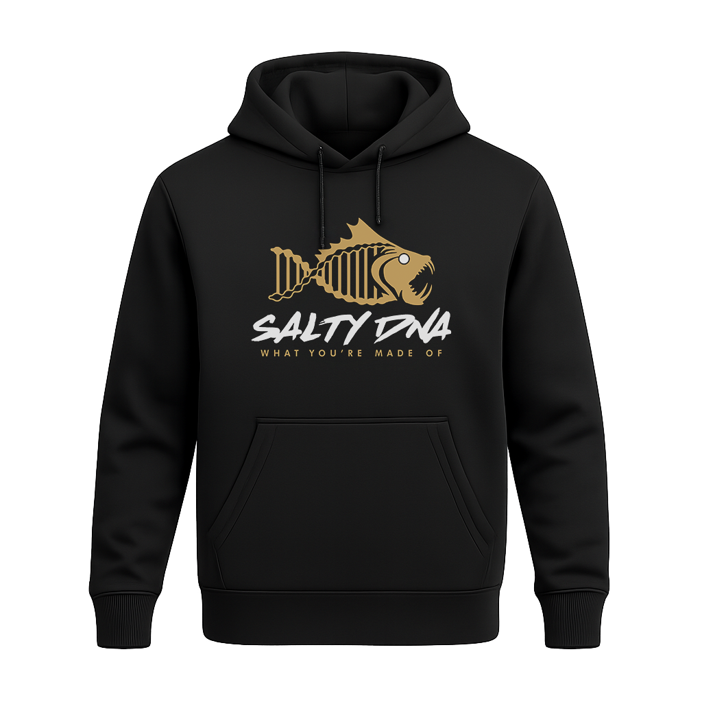 Salty DNA Originals Youth Hoodie – Black & Gold