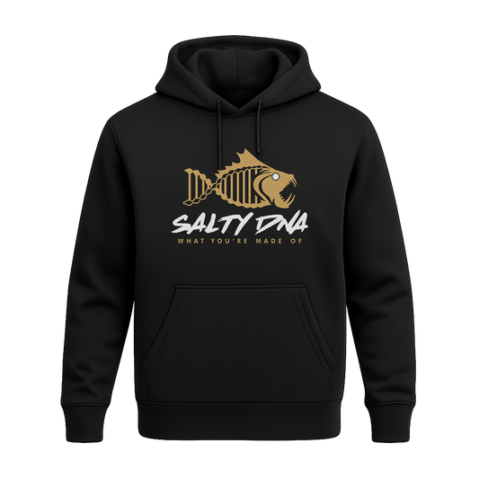 Salty DNA Originals Youth Hoodie – Black & Gold