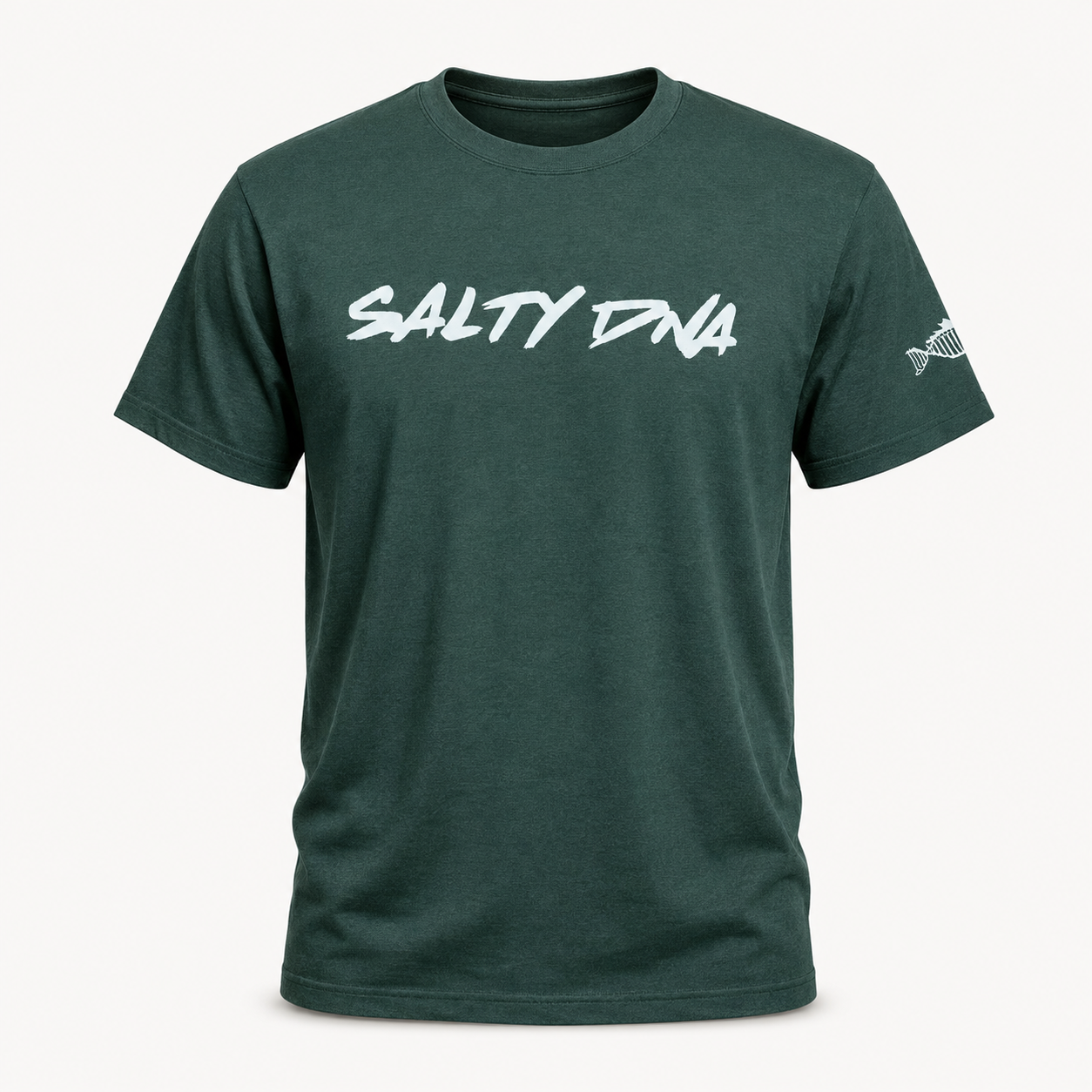 Heather Green Salty DNA Summer T-Shirt, front view