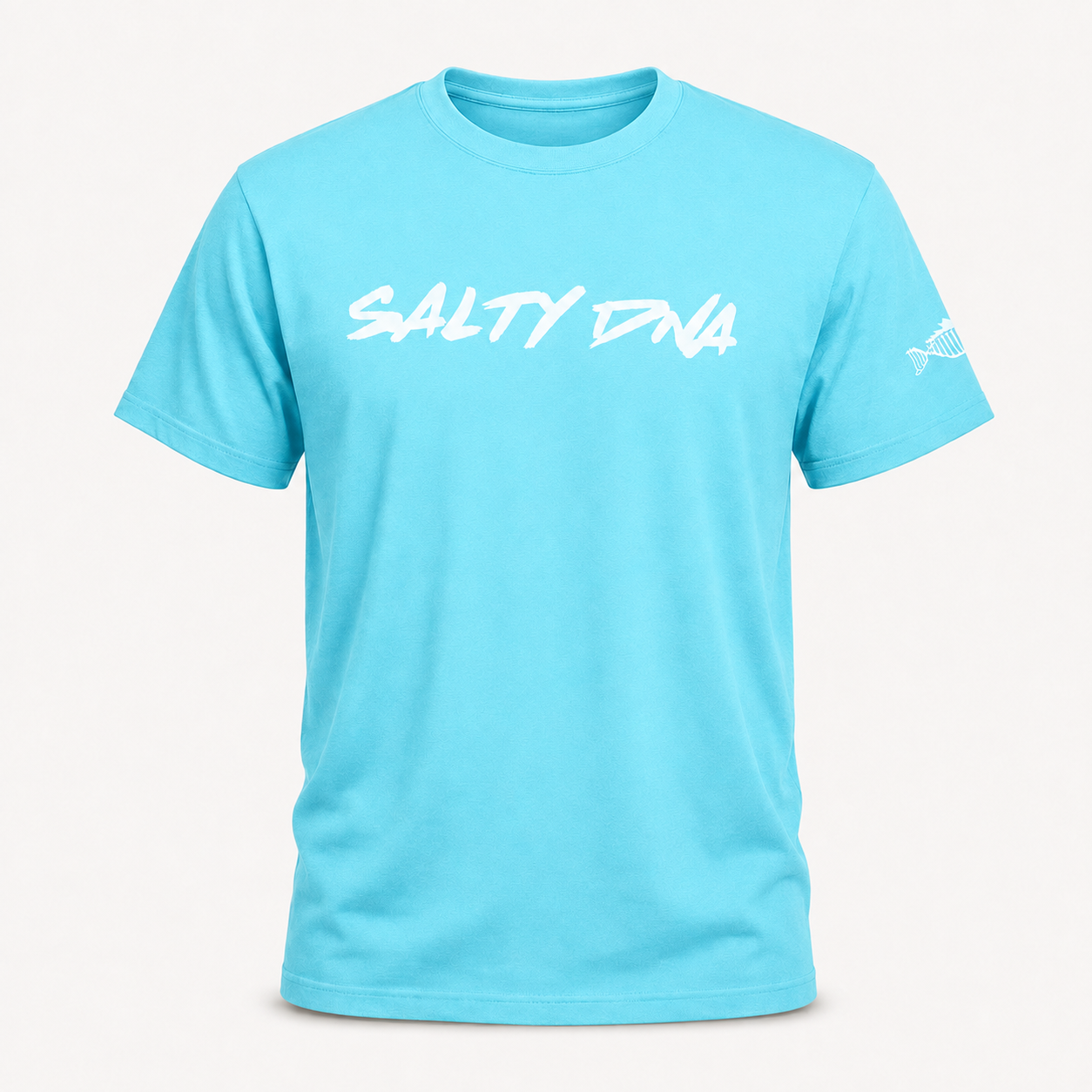 Light Blue Salty DNA Summer T-Shirt, front view