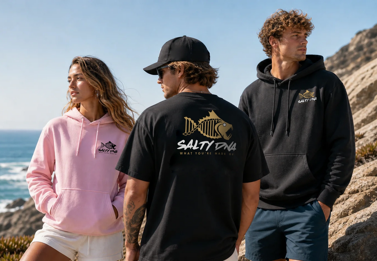 Salty DNA apparel styled for the Summer Drop Sale