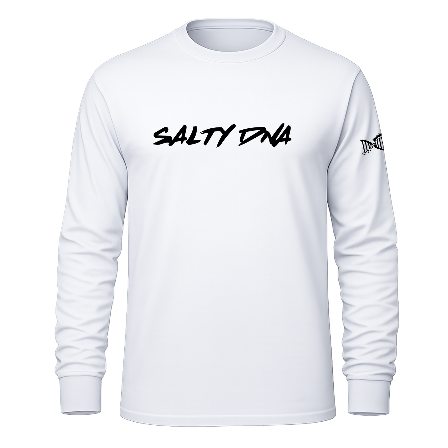 Salty DNA Originals Long Sleeve Shirt – White