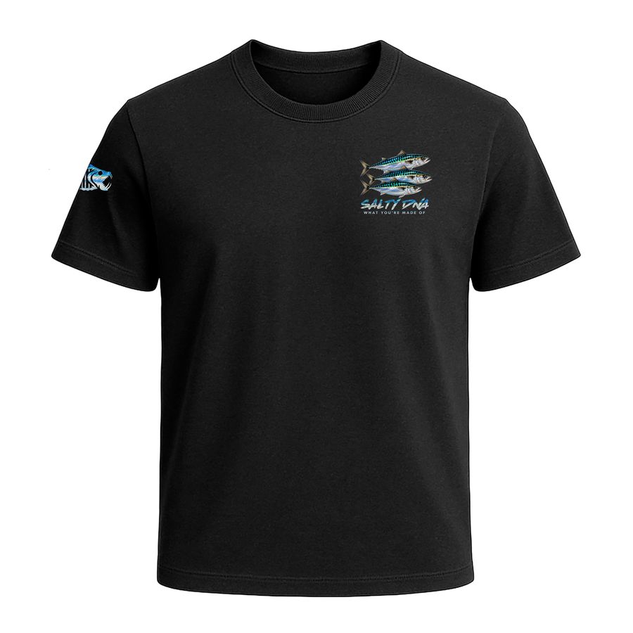 Salty Species Mackerel T-Shirt front artwork