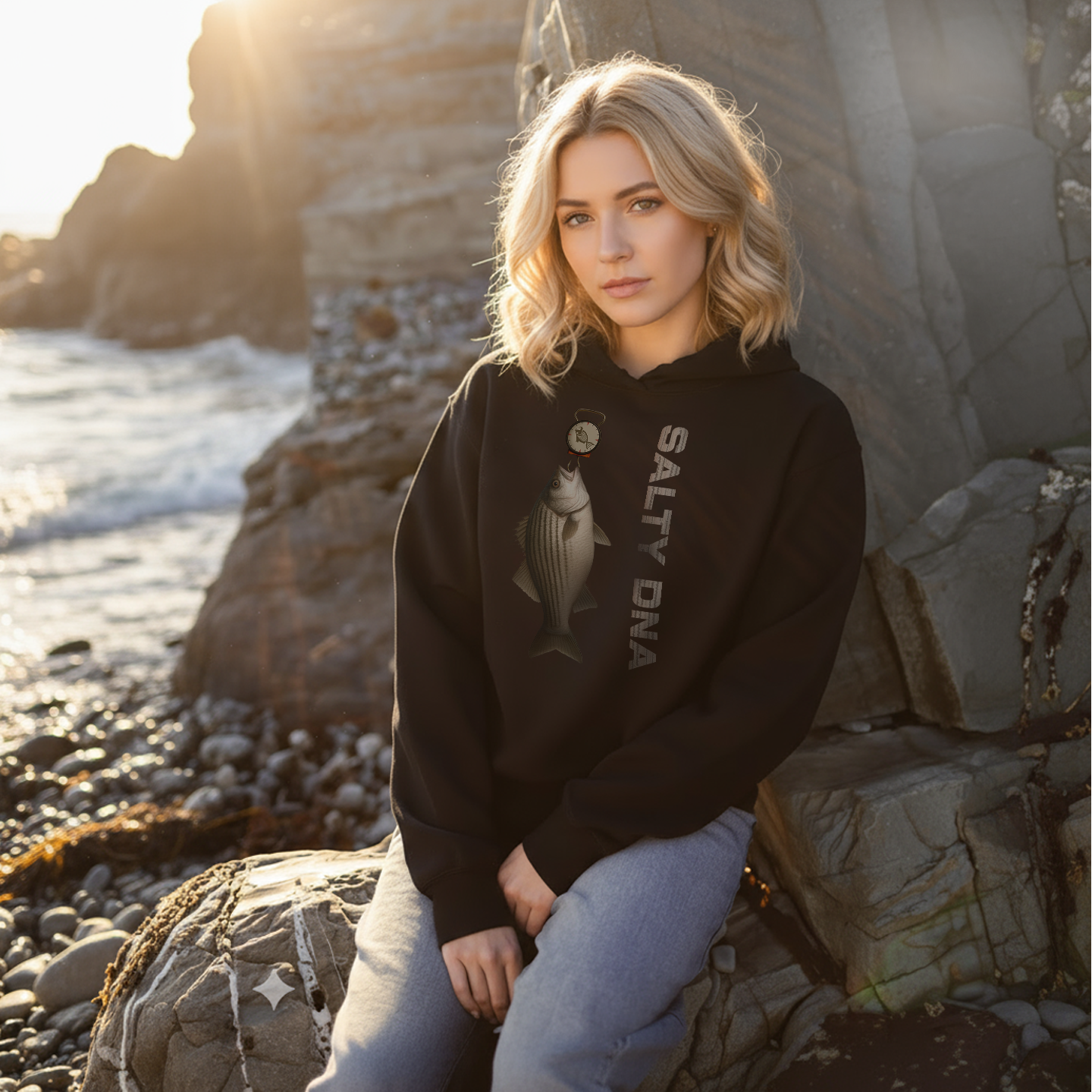 Salty Species Bass Hoodie