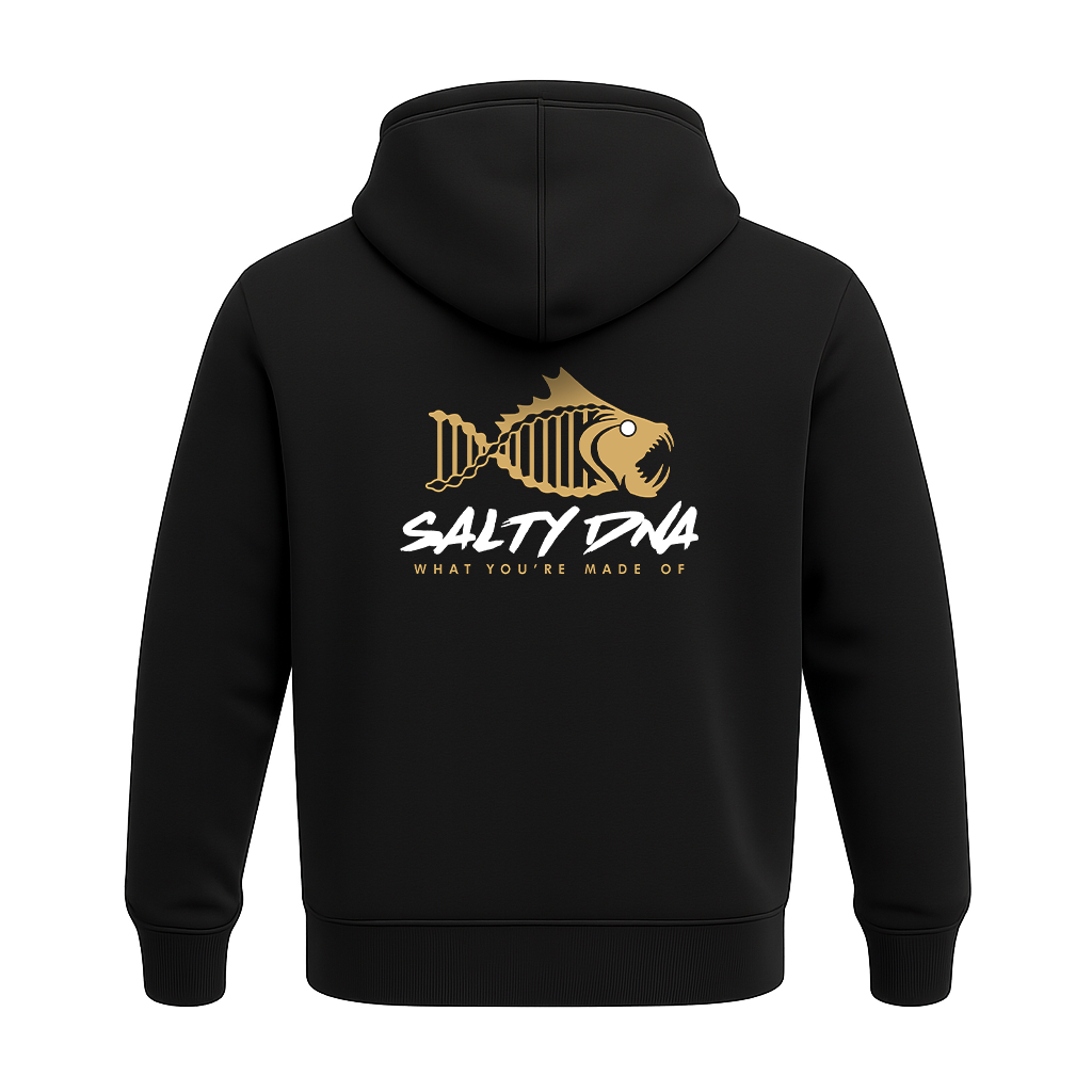 Salty DNA Originals Youth Hoodie – Black & Gold