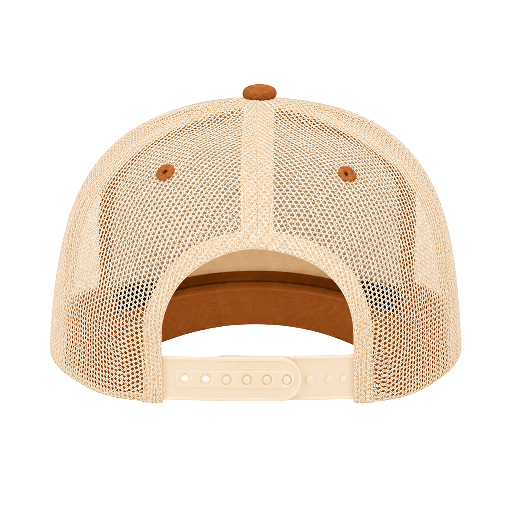 Salty DNA Mesh Snapback – Caramel & Khaki