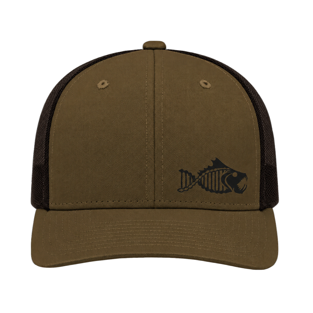Salty DNA Mesh Snapback Flexfit 110 – Coyote Brown/ Black with Black Logo