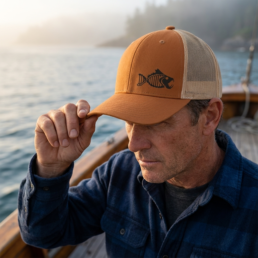 Salty DNA Mesh Snapback – Caramel & Khaki