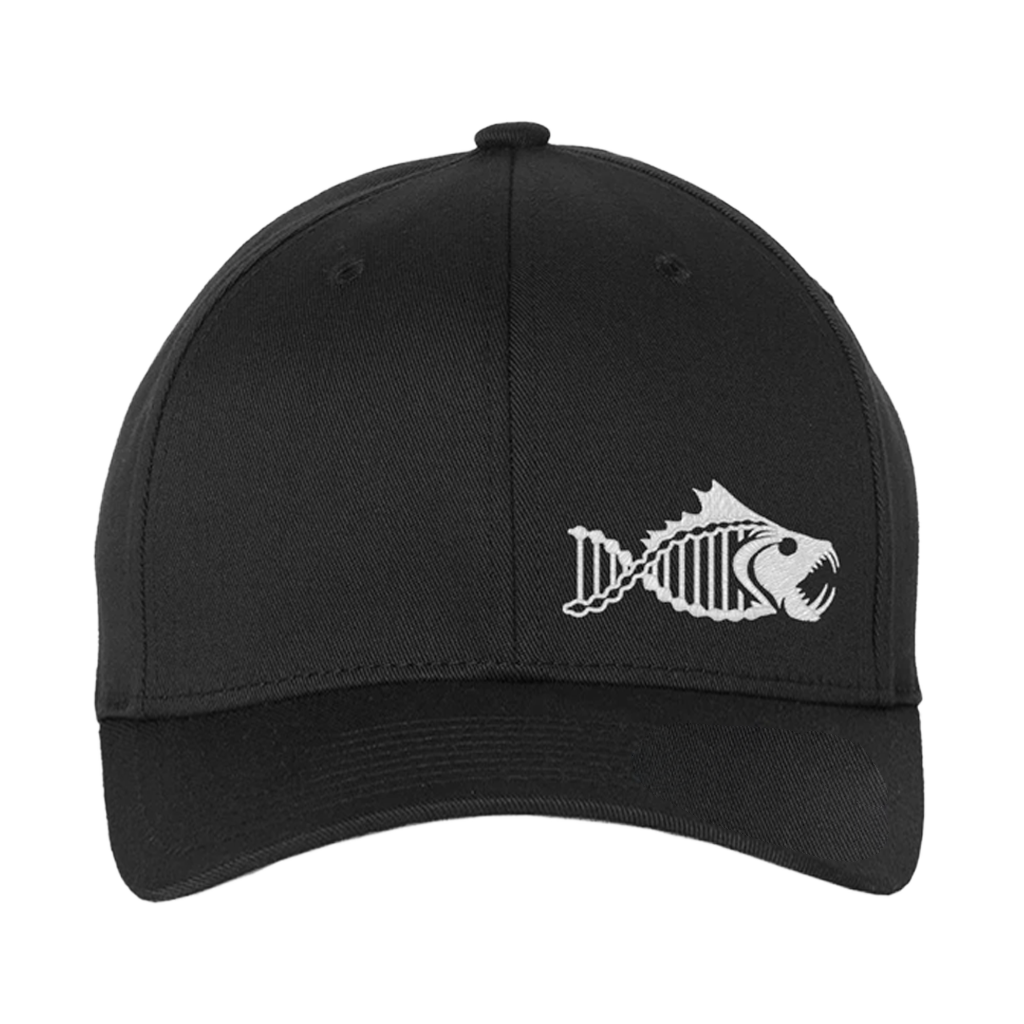 Salty DNA Originals Mesh Snapback – Black/Black with White Logo