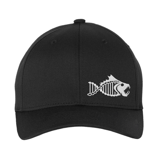Salty DNA Originals Mesh Snapback – Black/Black with White Logo