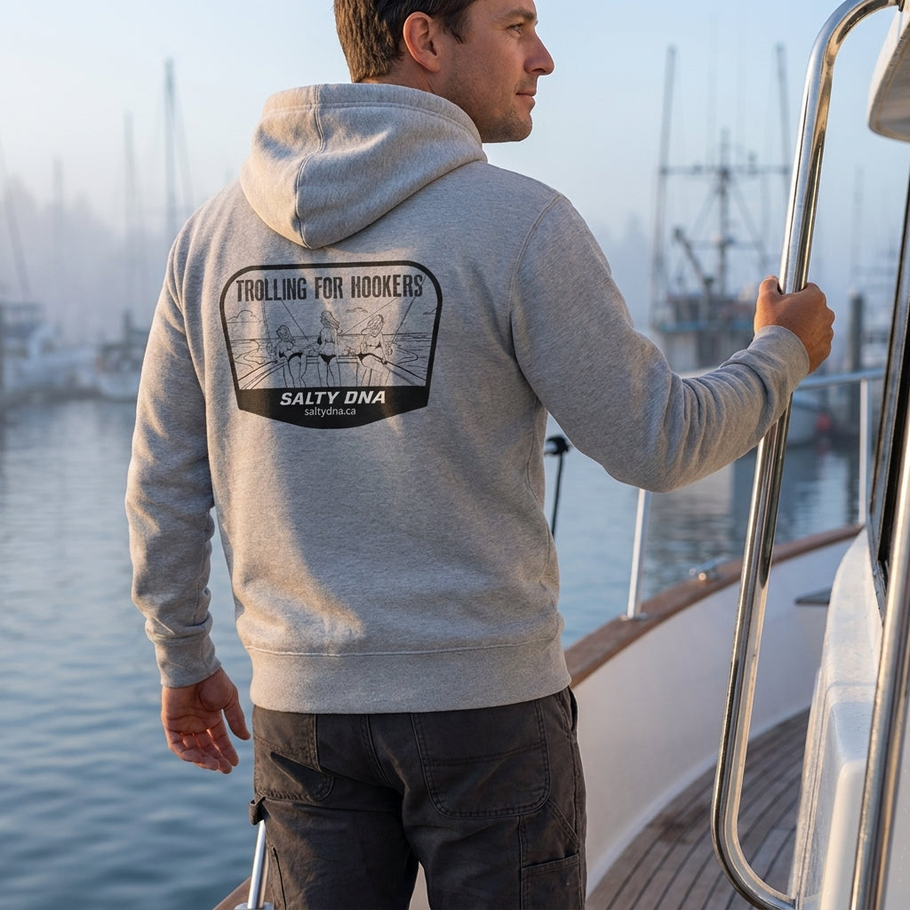 Salty Girls Trolling for Hookers Hoodie