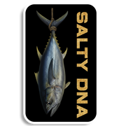 Salty Species tuna sticker with blue tuna graphic
