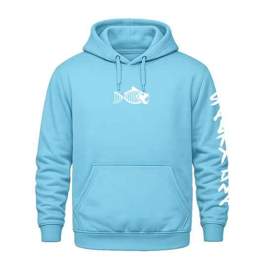 Salty DNA Originals Summer Hoodie - Light Blue/White Lettered Sleeve