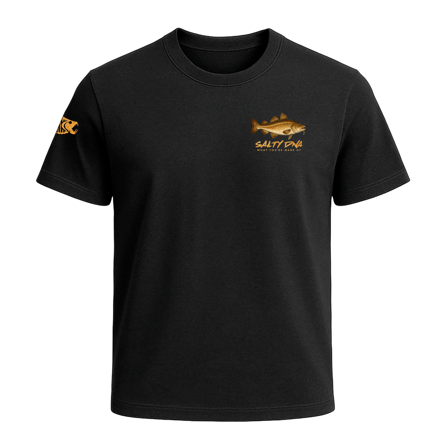 Salty Species Cod T-Shirt front artwork