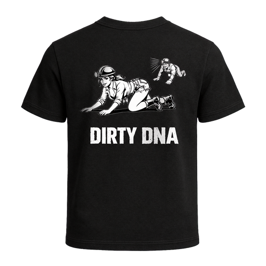 Dirty DNA Miner Girl T-Shirt, back view
