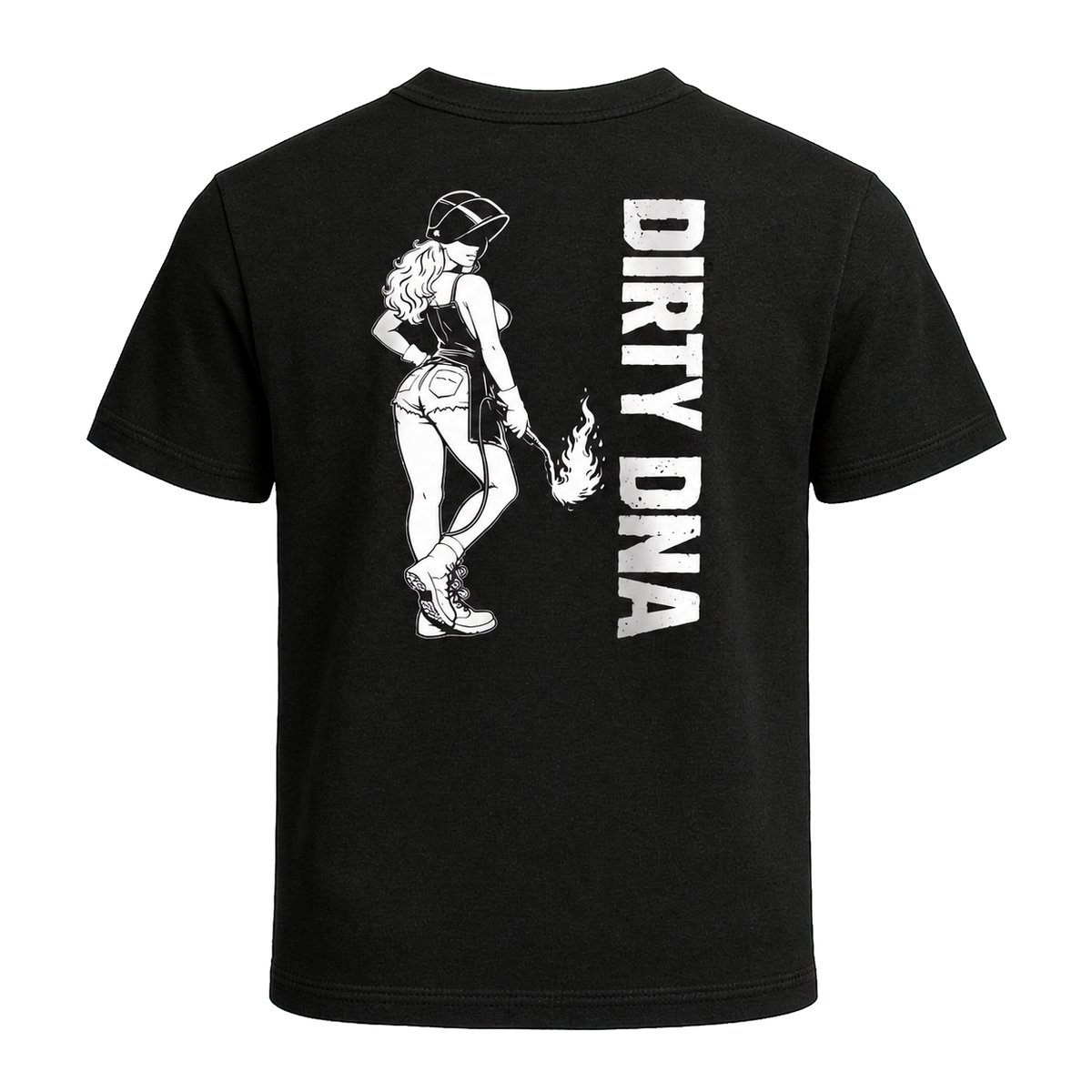 Dirty DNA Welding Girl T-Shirt, back view
