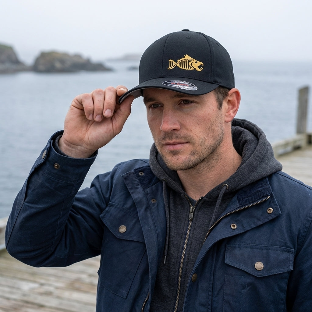 Salty DNA Originals Flex Fit – Black & Gold