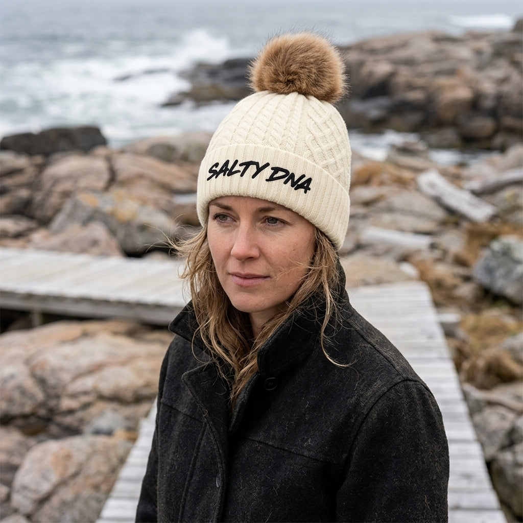 Salty DNA Ladies Originals Pom Pom Toque