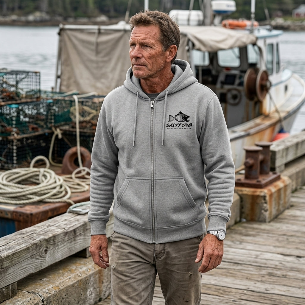 Salty DNA Originals Zip Up Hoodie