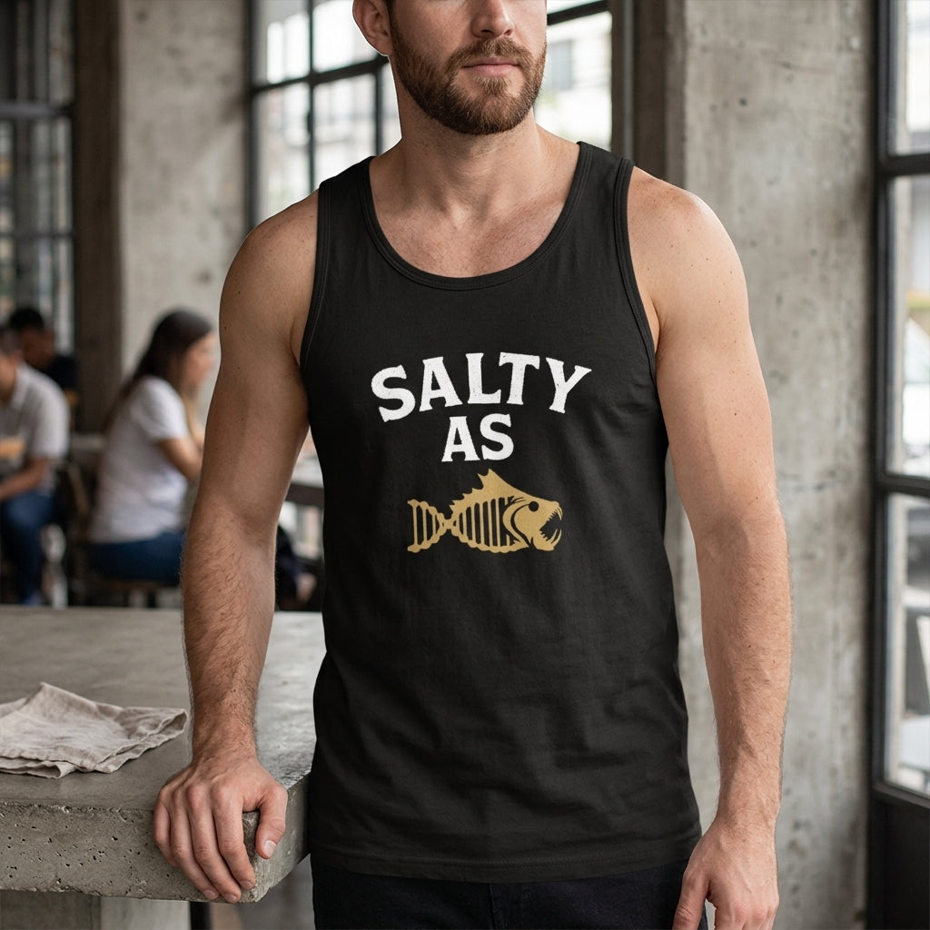 Salty As Men’s Tank Top – Black