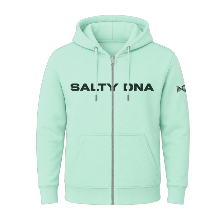 Salty DNA Originals Zip-Up Hoodie – Seafoam Green