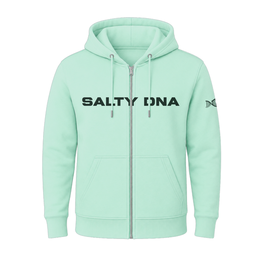 Salty DNA Originals Zip-Up Hoodie – Seafoam Green