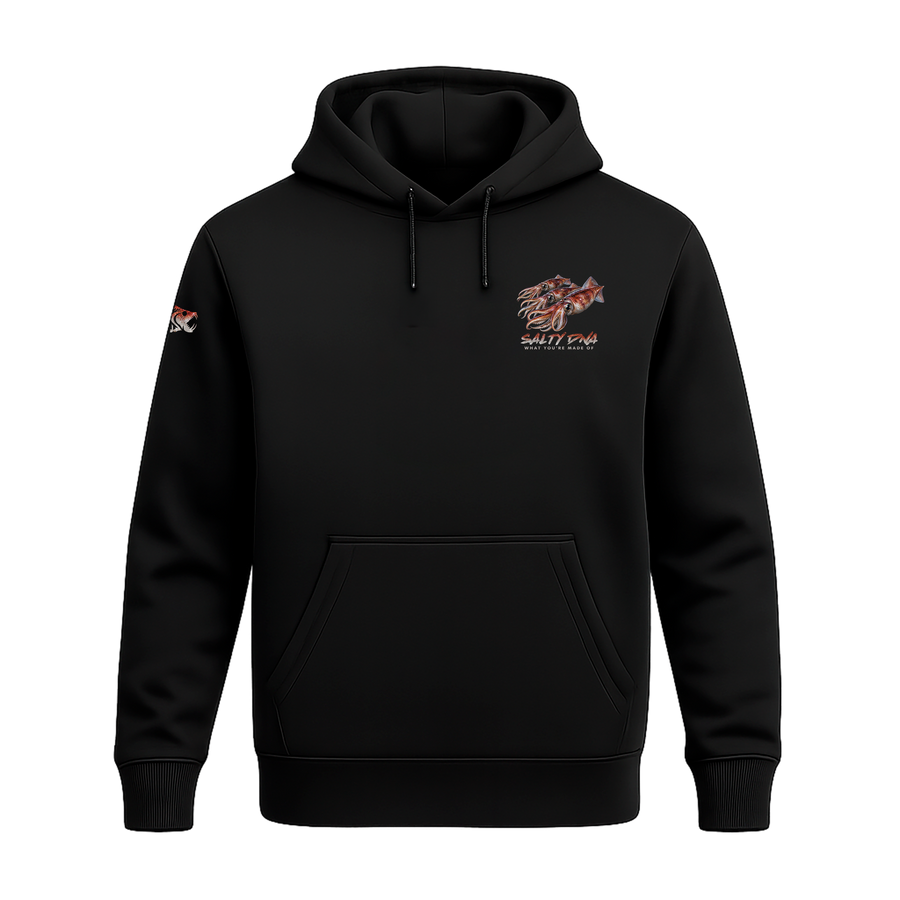 Salty Species Squid Hoodie front artwork