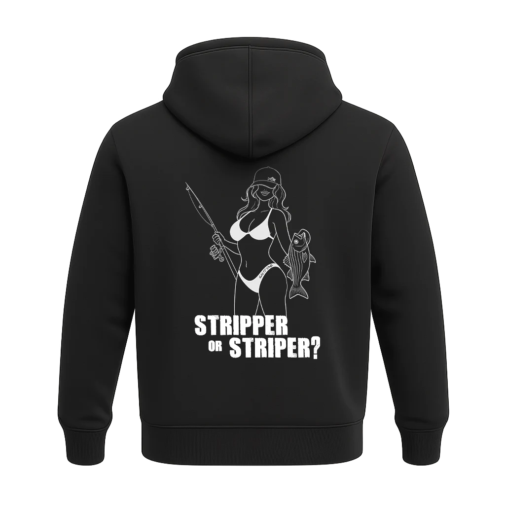 Black hoodie with Striper or Stripper Salty Girls back print