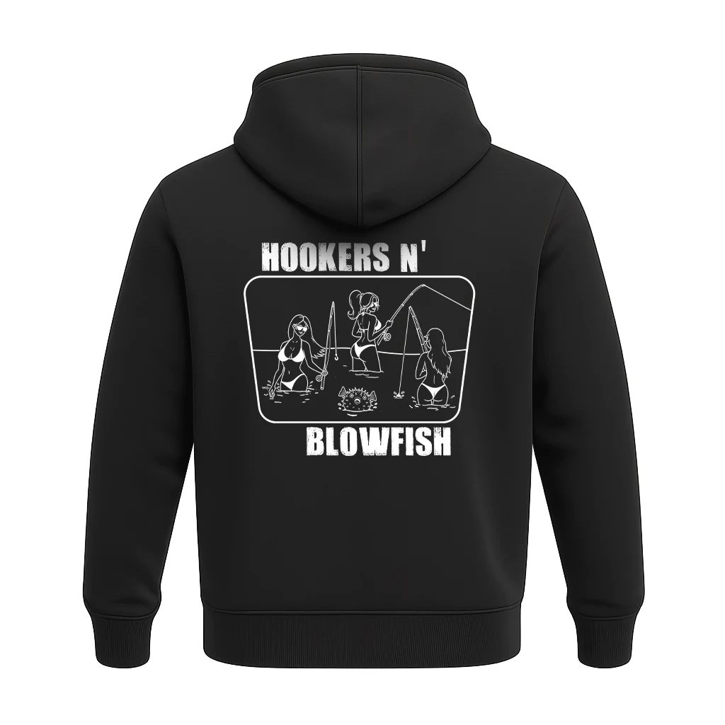 Black Salty Girls hoodie back print